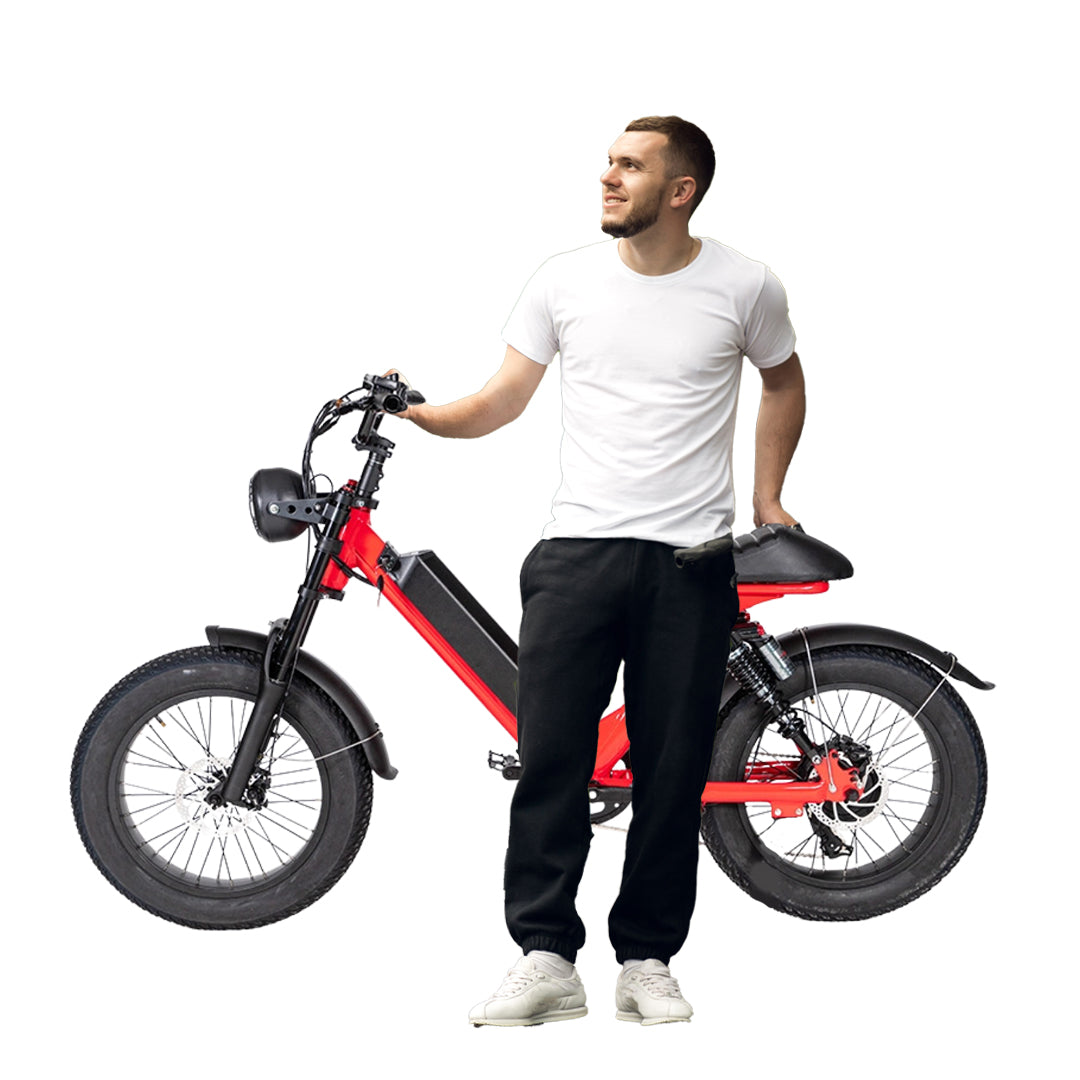 Megawheels Turbo 48V Fat Tyre Electric Bike with 500W Motor & Removable Battery - COOLBABY