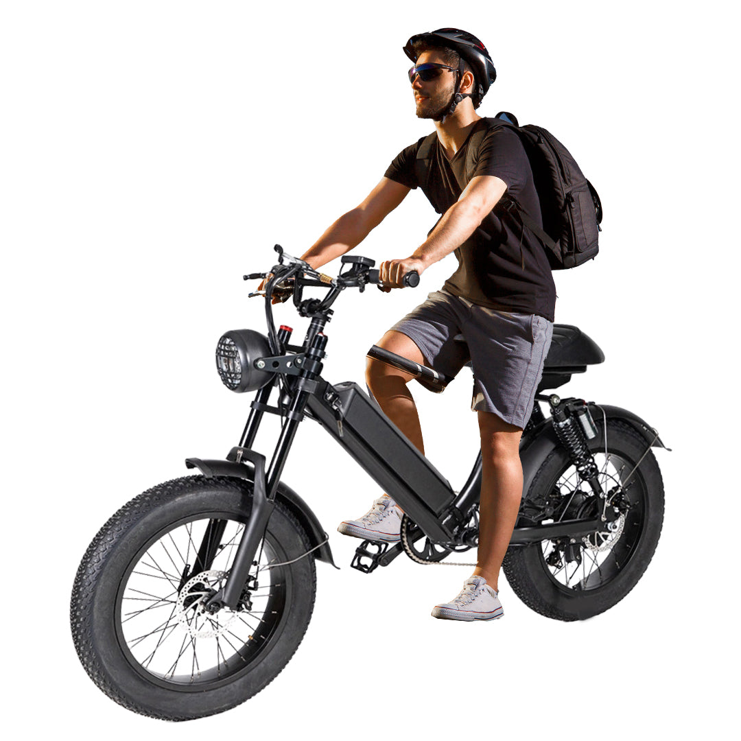 Megawheels Turbo 48V Fat Tyre Electric Bike with 500W Motor & Removable Battery - COOLBABY