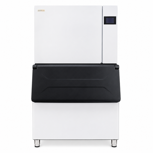 Commercial Ice Maker Machine, Ice Maker Commercial with Drain Pump, Air Cooled Stainless Steel Ice Maker,for Restaurants, Bars,Home
