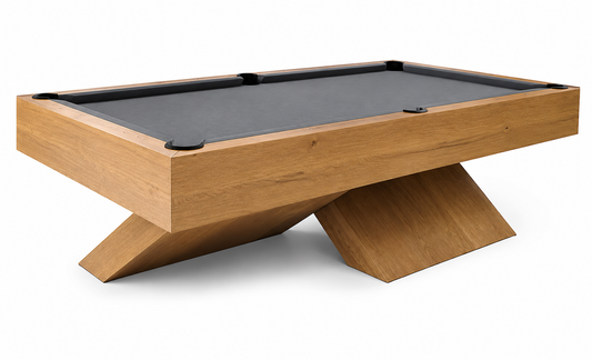 X Billiard Table in Solid Maple Wood | Luxury Modern Pool Table
