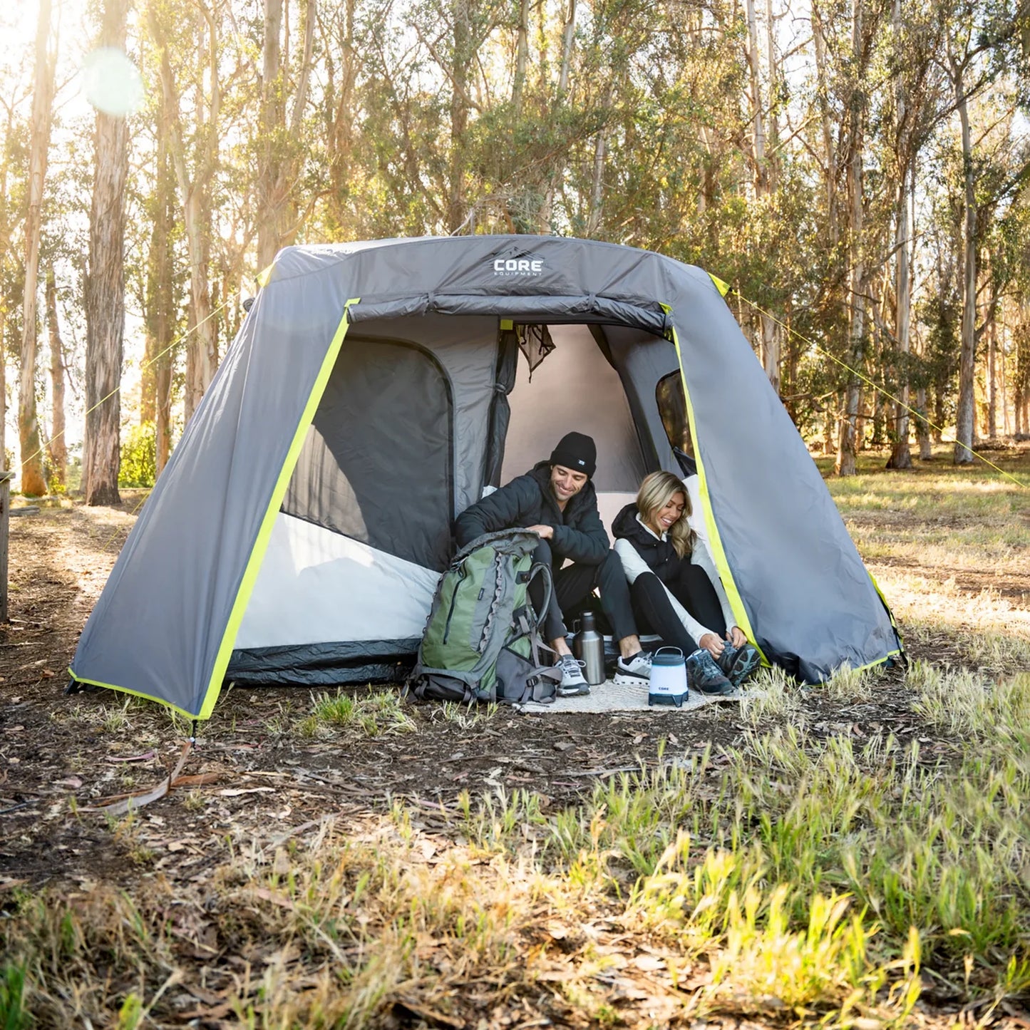 COOLBABY 6-Person Instant Cabin Tent with Full Rainfly – Quick Setup, Superior Weather Protection - COOLBABY