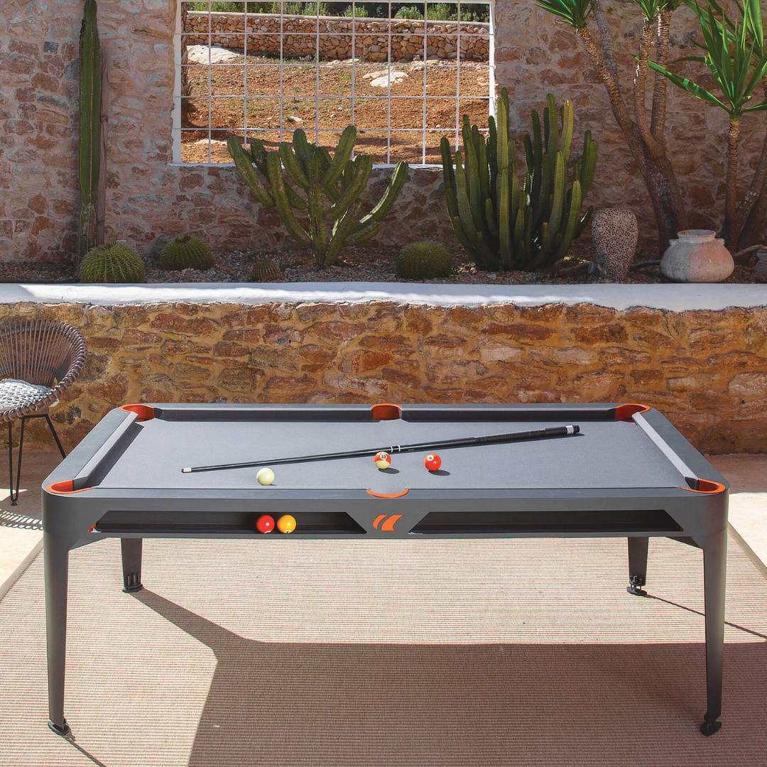 7ft Cornilleau Hyphen In & Outdoor Pool Table with Dining Top/Black