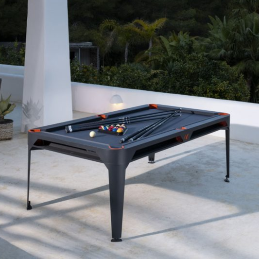 7ft Cornilleau Hyphen In & Outdoor Pool Table with Dining Top/Black