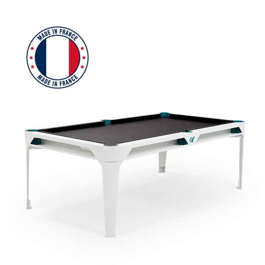 7ft Cornilleau Hyphen In & Outdoor Pool Table with Dining Top/White