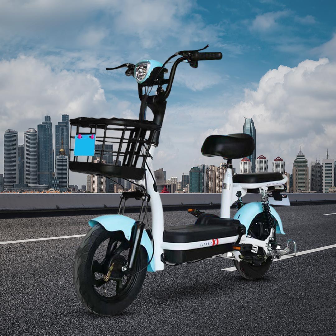 Mega Wheels Porta CX: Versatile 2-Seater Electric Scooter Bike with Pedal Assist - COOLBABY