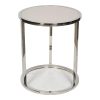 COOLBABY Modern Tempered Glass Coffee Table - Minimalist Design with Stainless Steel Frame - COOLBABY