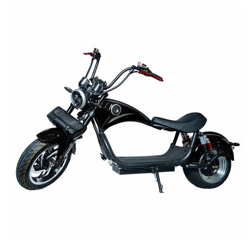 Electric Scooter With BT Speaker 65KM/H, Fat Tire Electric motorcycle | Black - COOLBABY