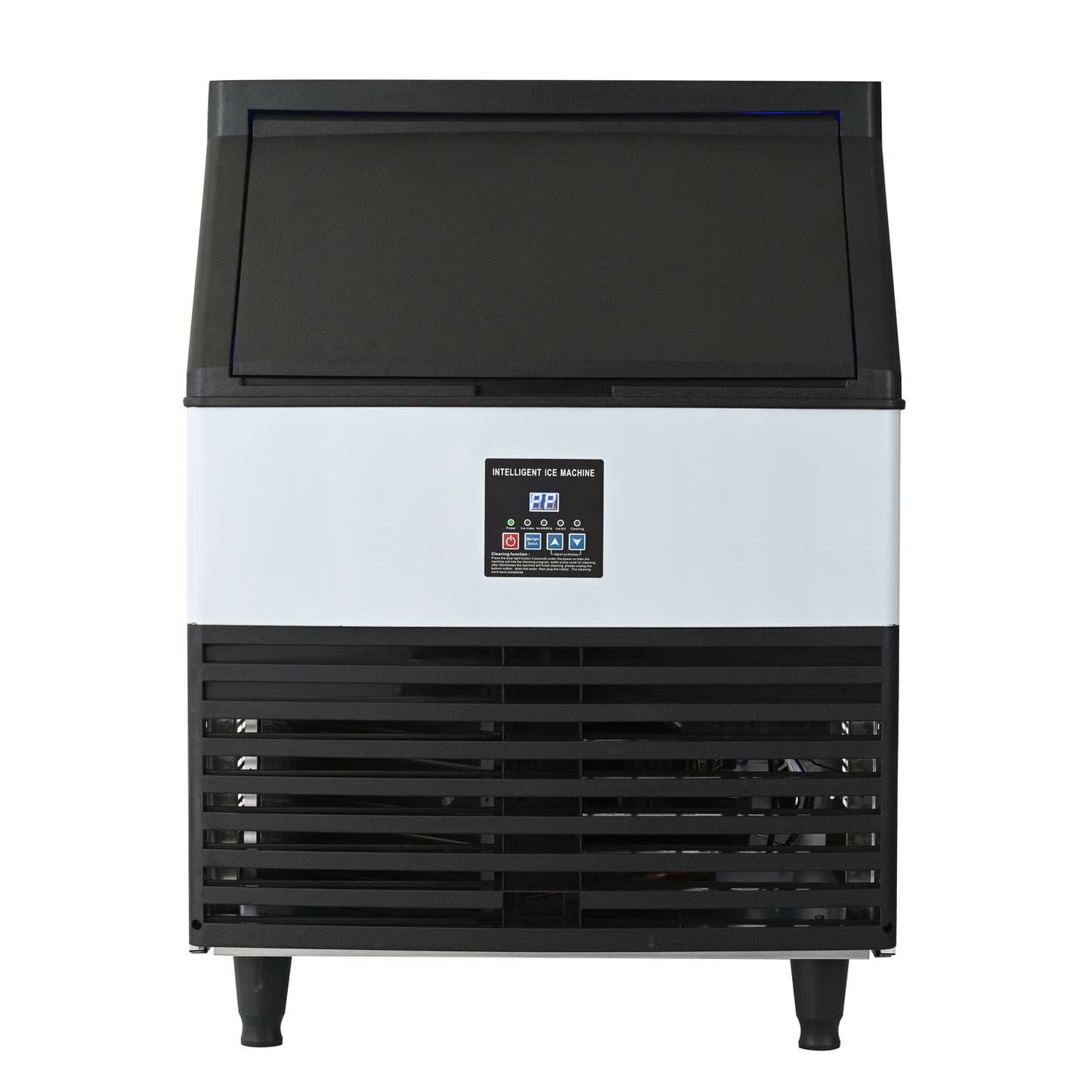 Commercial Ice Maker Machine, 120KGS/24H Stainless Steel under Counter Ice Machine with 45KGS Ice Storage Capacity, for/Restaurant/Bar/Coffee Shop