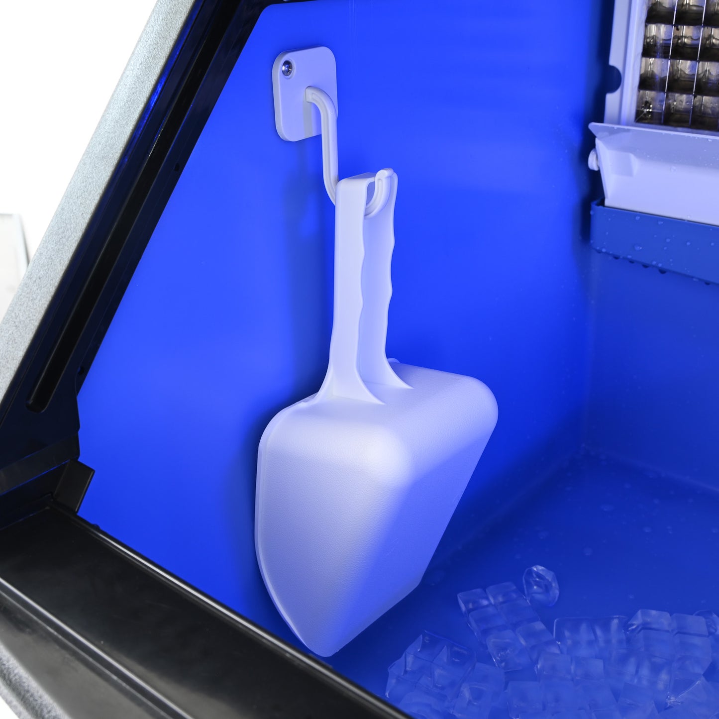 Commercial Ice Maker Machine, 80KGS/24H Stainless Steel under Counter Ice Machine with 45KGS Ice Storage Capacity, for/Restaurant/Bar/Coffee Shop