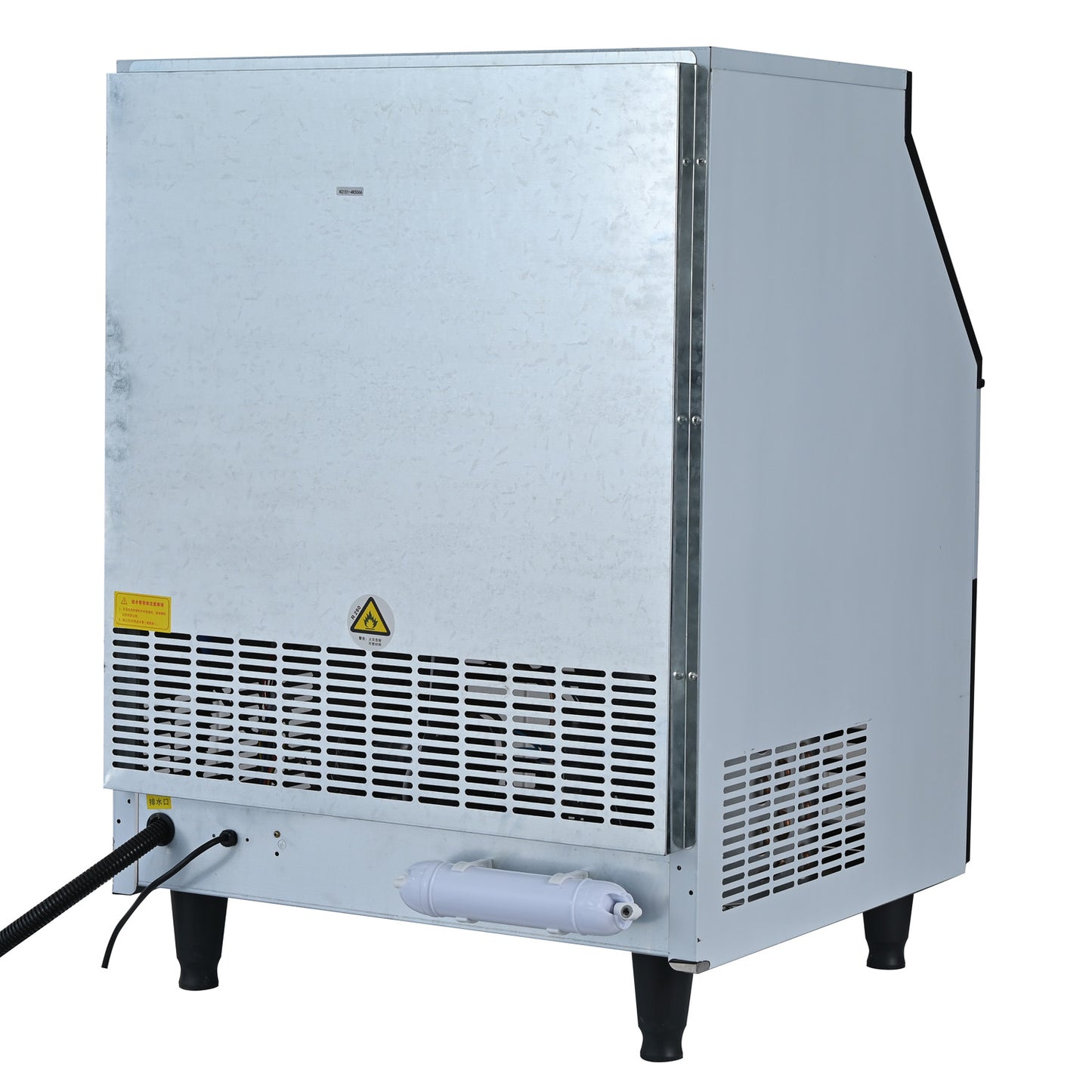 Commercial Ice Maker Machine, 120KGS/24H Stainless Steel under Counter Ice Machine with 45KGS Ice Storage Capacity, for/Restaurant/Bar/Coffee Shop