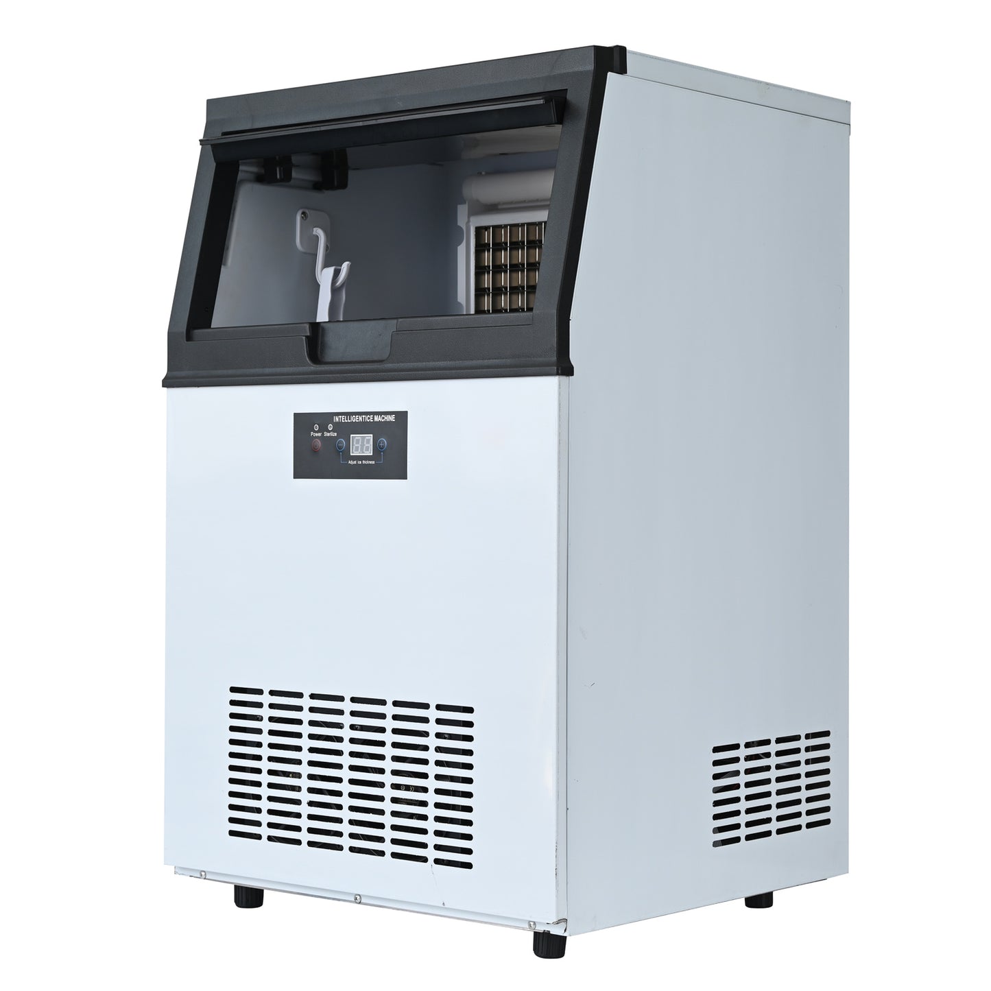 Commercial Ice Maker-68KG/day Large Capacity, 65 Ice Cubes are Made in 15 Minutes