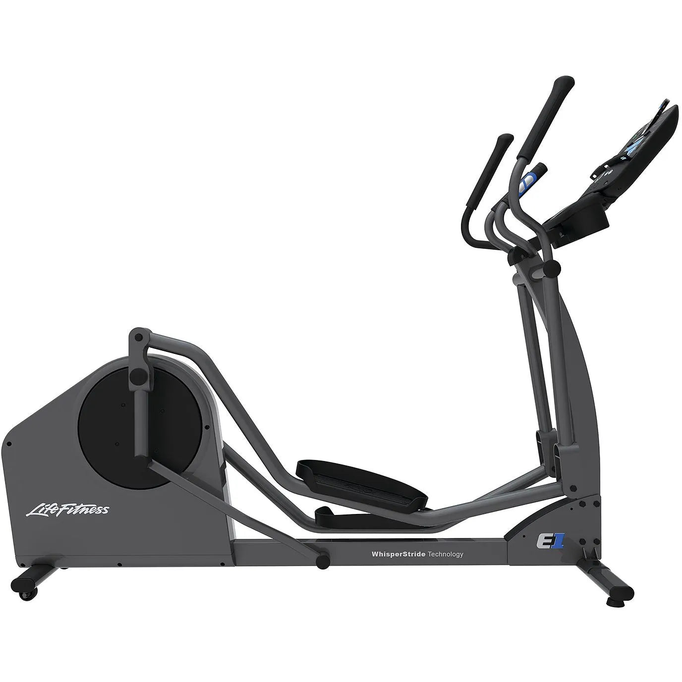 Life Fitness E1 Home Elliptical Cross-Trainer - Titanium Base + Track Console - COOLBABY