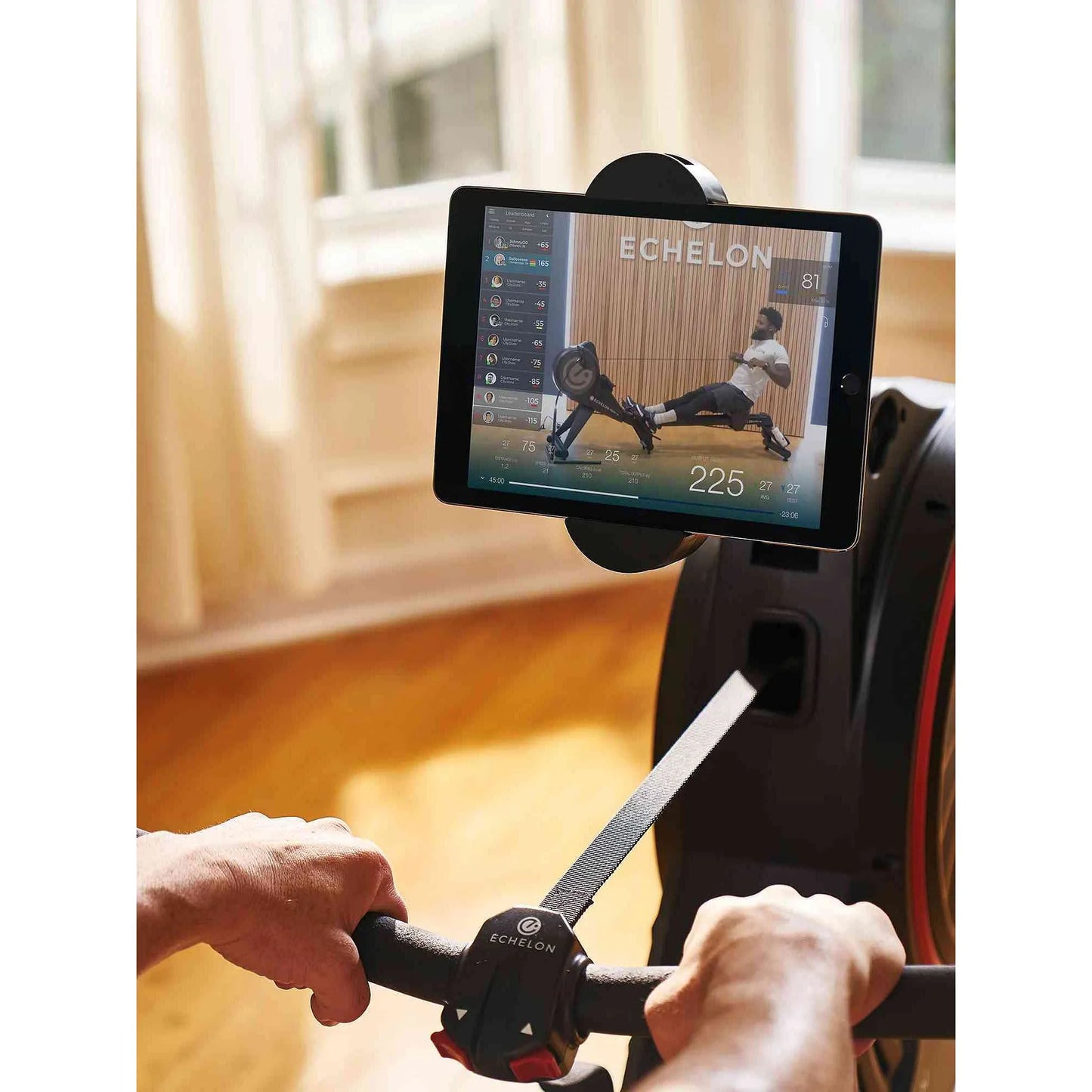 Echelon Row Connected Rowing Machine: Magnetic Rower with Live Classes & Bluetooth Controls - COOLBABY