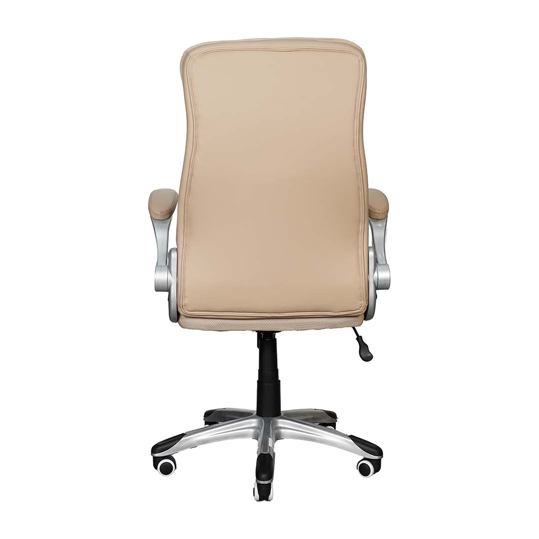 COOLBABY High Back Office Chair EQ-5180-A – Ergonomic PU Leather with Retractable Armrests - COOLBABY