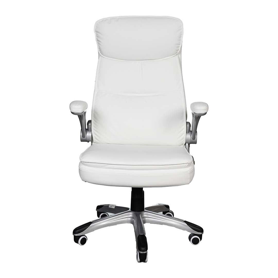 COOLBABY High Back Office Chair EQ-5180-A – Ergonomic PU Leather with Retractable Armrests - COOLBABY