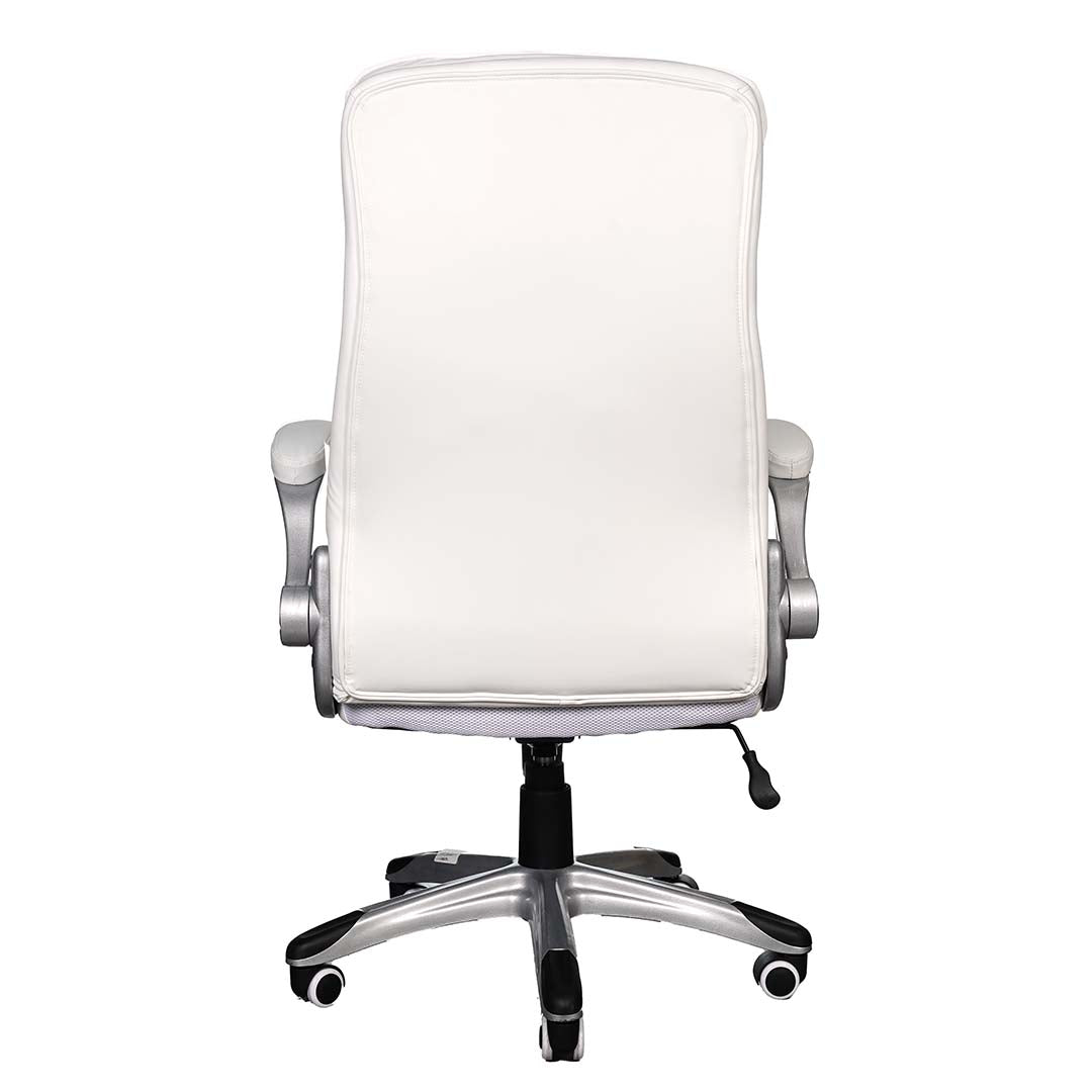 COOLBABY High Back Office Chair EQ-5180-A – Ergonomic PU Leather with Retractable Armrests - COOLBABY