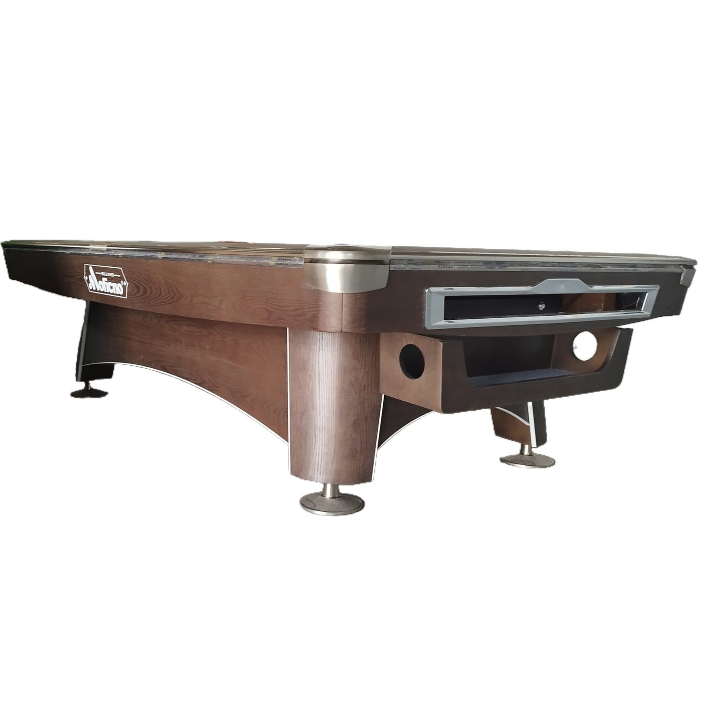 9-6-2G Billiard table, Natural Slate Solid Wood Billiards Tables 9FT Pool Table - COOLBABY