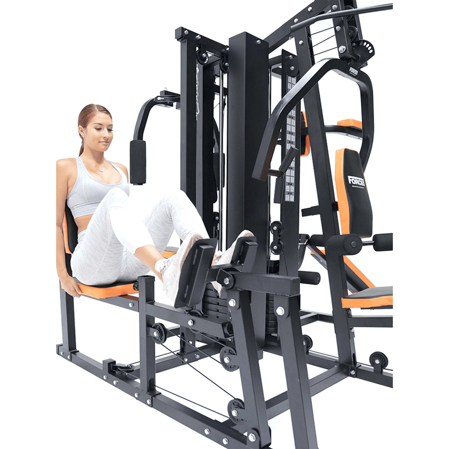 COOLBABY Force USA HG400 4-Station Multigym: Ultimate Home Gym for Full-Body Workouts - COOLBABY