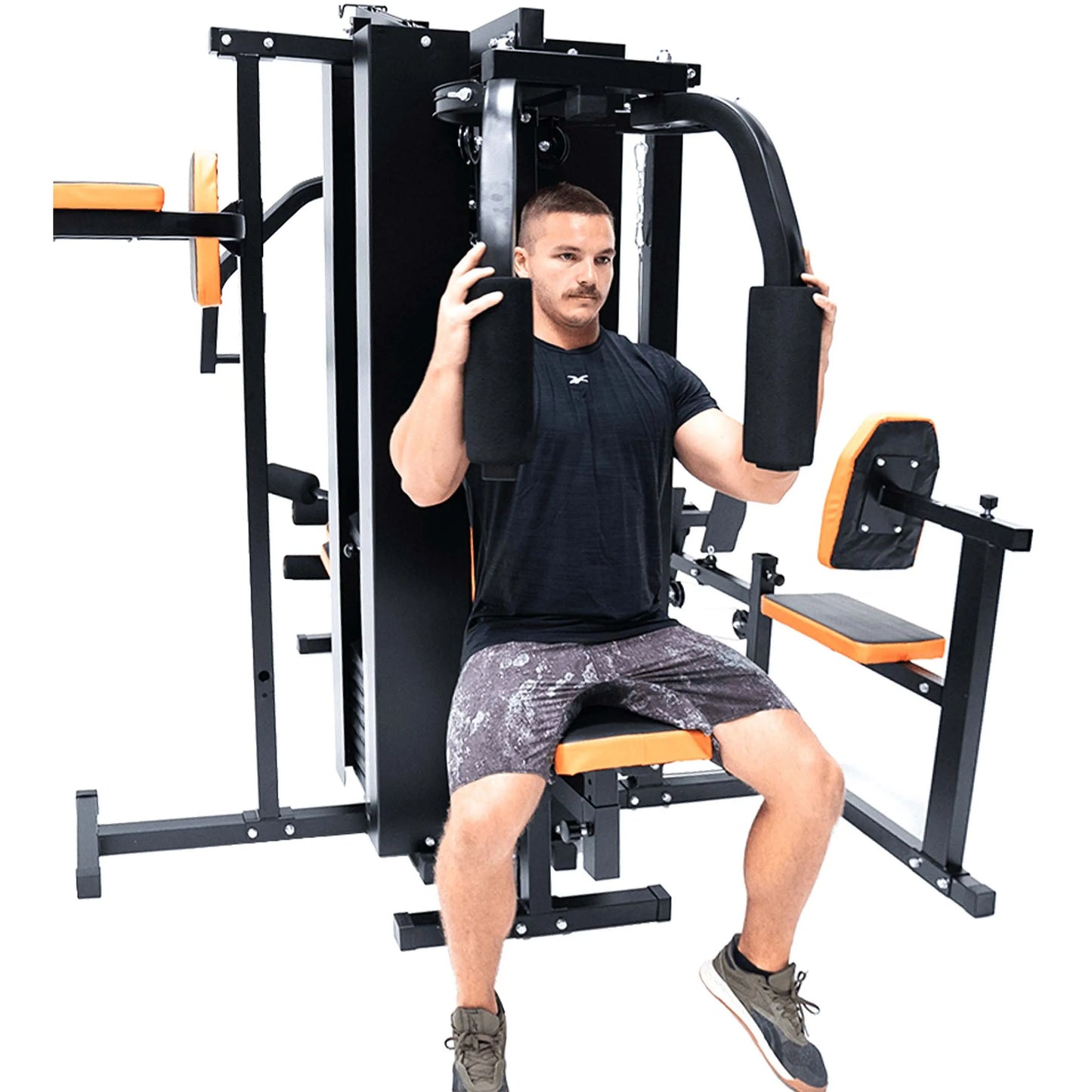 COOLBABY Force USA HG400 4-Station Multigym: Ultimate Home Gym for Full-Body Workouts - COOLBABY