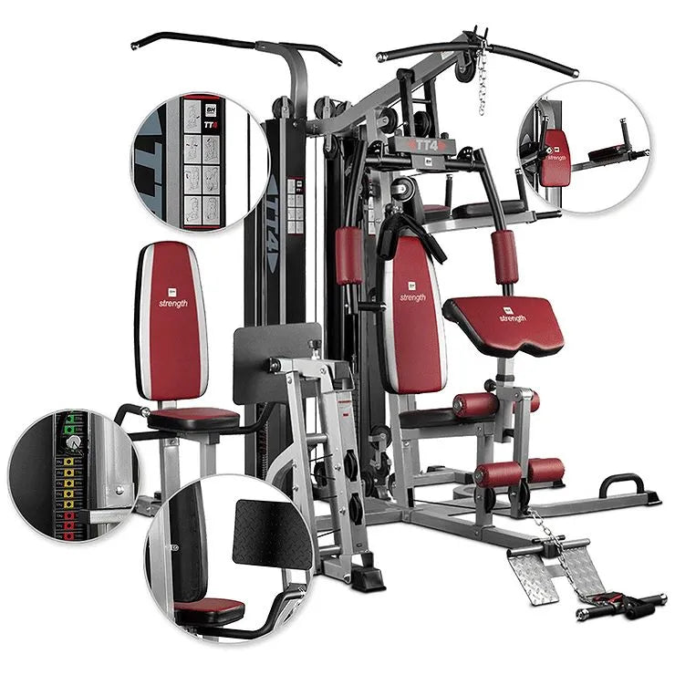 COOLBABY BH Fitness G159 TT4 Multi Station: Versatile 4-User Gym Machine with Professional Load System - COOLBABY