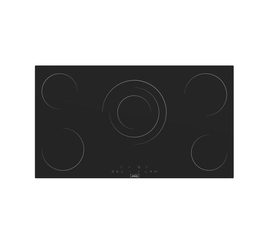 Premium 5-Burner 90 cm Built-in Electric Hob with Sensor Touch Control and Safety Child Lock