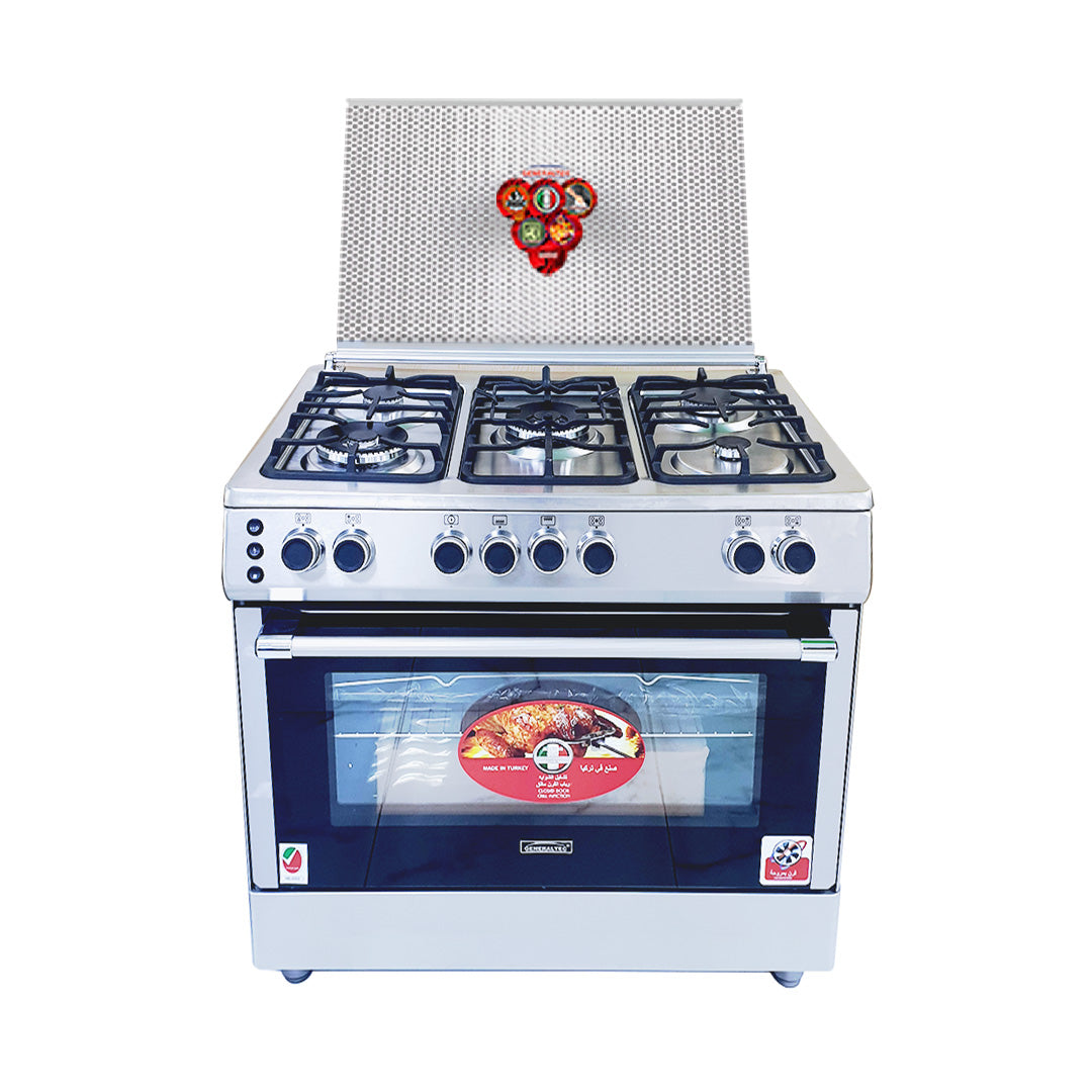 COOLBABY 90 cm Cooking Range GCTR98DFF-C: Full Safety, Self-Cleaning, and Italian Craftsmanship - COOLBABY