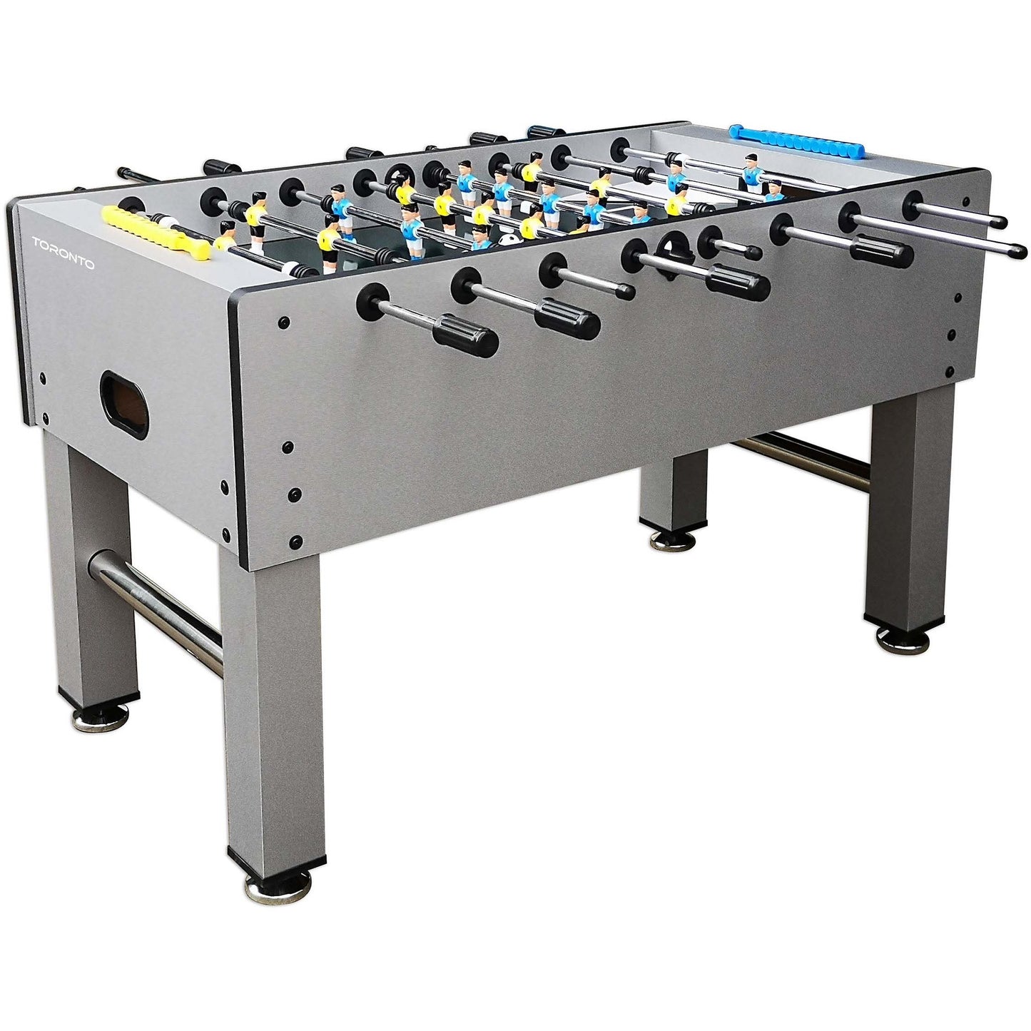 Soccer Table 5FT – Brown MDF Foosball Table with Telescopic Rods, Anti‑Slip Handles & Modern Home Game Design