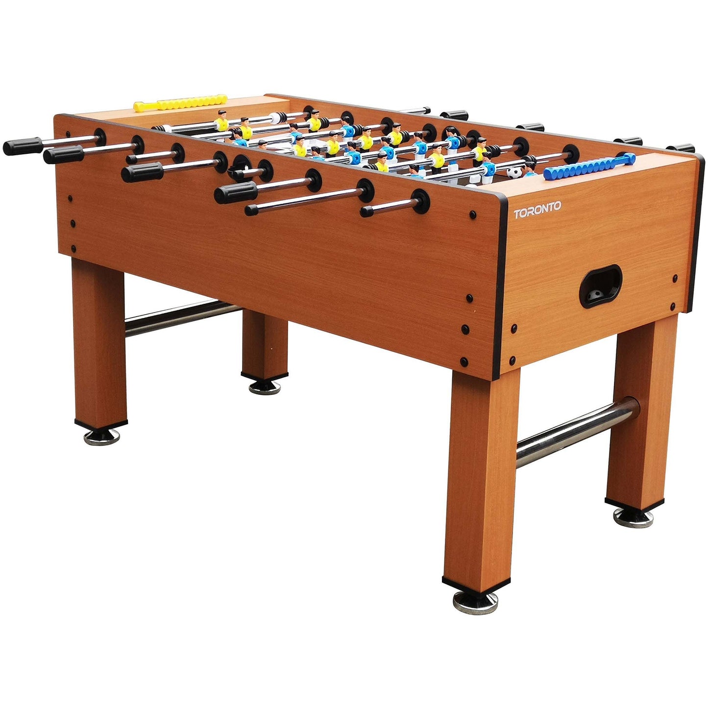 Soccer Table 5FT – Brown MDF Foosball Table with Telescopic Rods, Anti‑Slip Handles & Modern Home Game Design