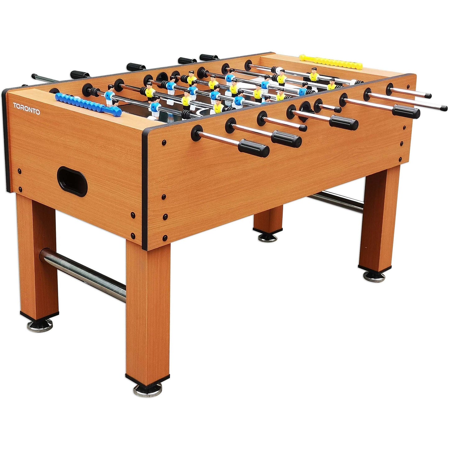 Soccer Table 5FT – Brown MDF Foosball Table with Telescopic Rods, Anti‑Slip Handles & Modern Home Game Design