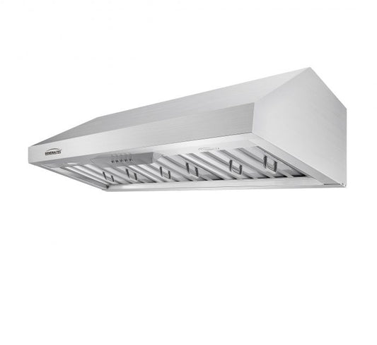 COOLBABY Stainless Steel Wall-Mounted Kitchen Hood with 2-Layer Baffle Filter - COOLBABY