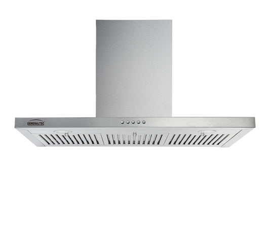 COOLBABY Stainless Steel Kitchen Hood GH90P5SS with 2-Layer Baffle Filter & LED Lighting - COOLBABY