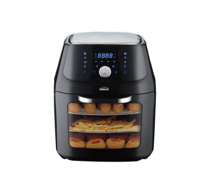 COOLBABY 16L Digital Air Fryer GKA20AF Black with Visible Window - 1800W Rapid Air Circulate System - COOLBABY