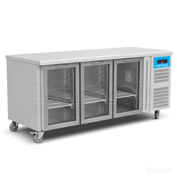 Glass Door Counter Chiller, Capacity 400 liter - COOLBABY