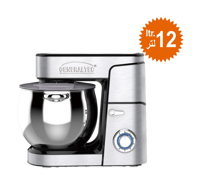 COOLBABY 2000W Compact Stand Mixer with 12L Stainless Steel Bowl & 6 Speed Settings - COOLBABY