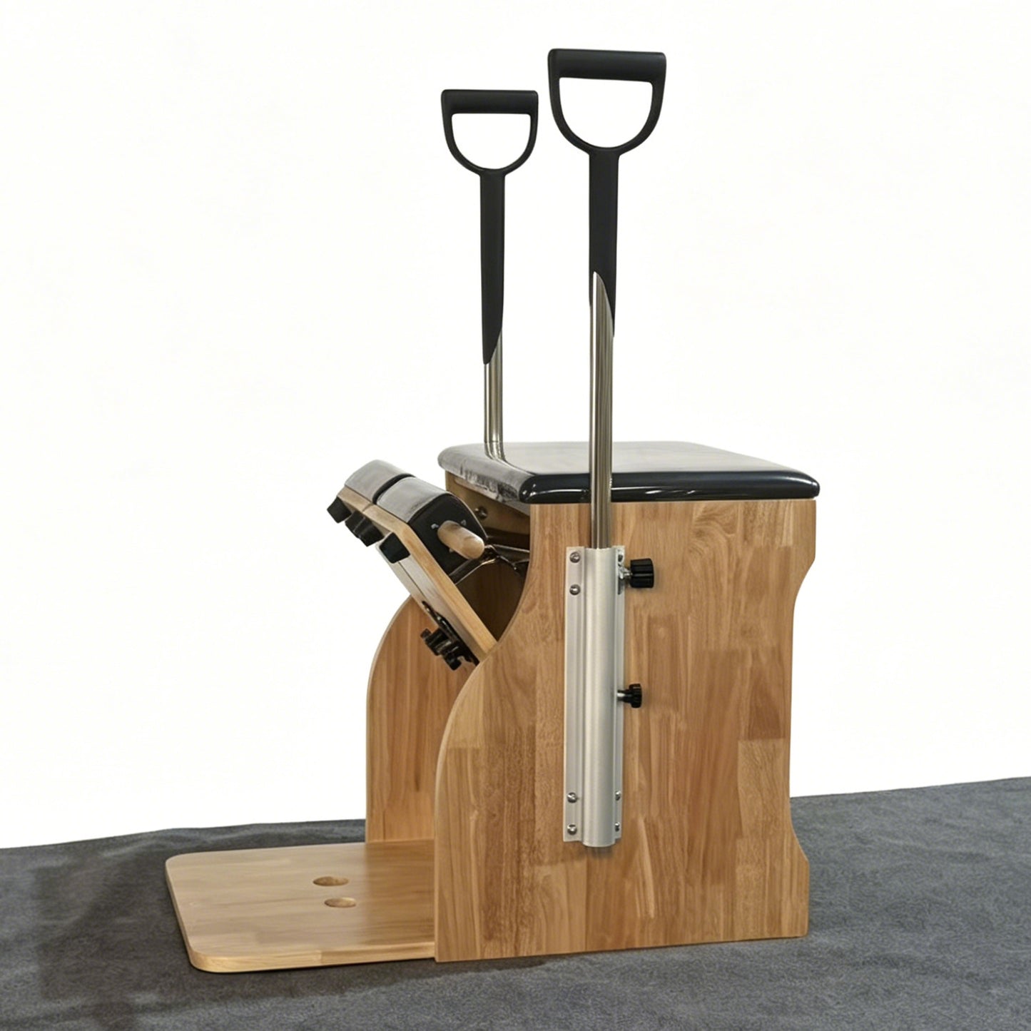 Wooden Pilates Chair – Compact Dual Handle Wunda Chair Yoga Pilates Split Pedal Stability Chair - COOLBABY