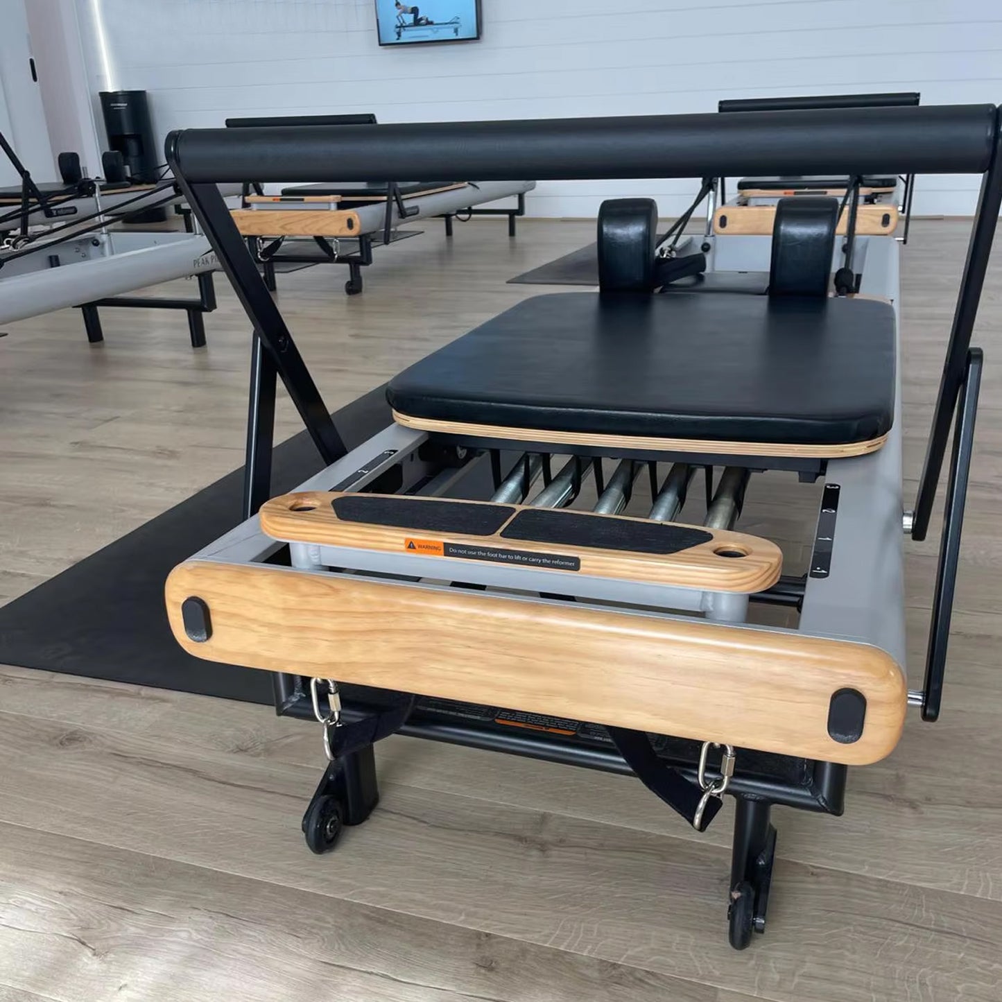 Portable Aluminum Pilates Reformer Machine for Studio Use Strengthen Core Muscles