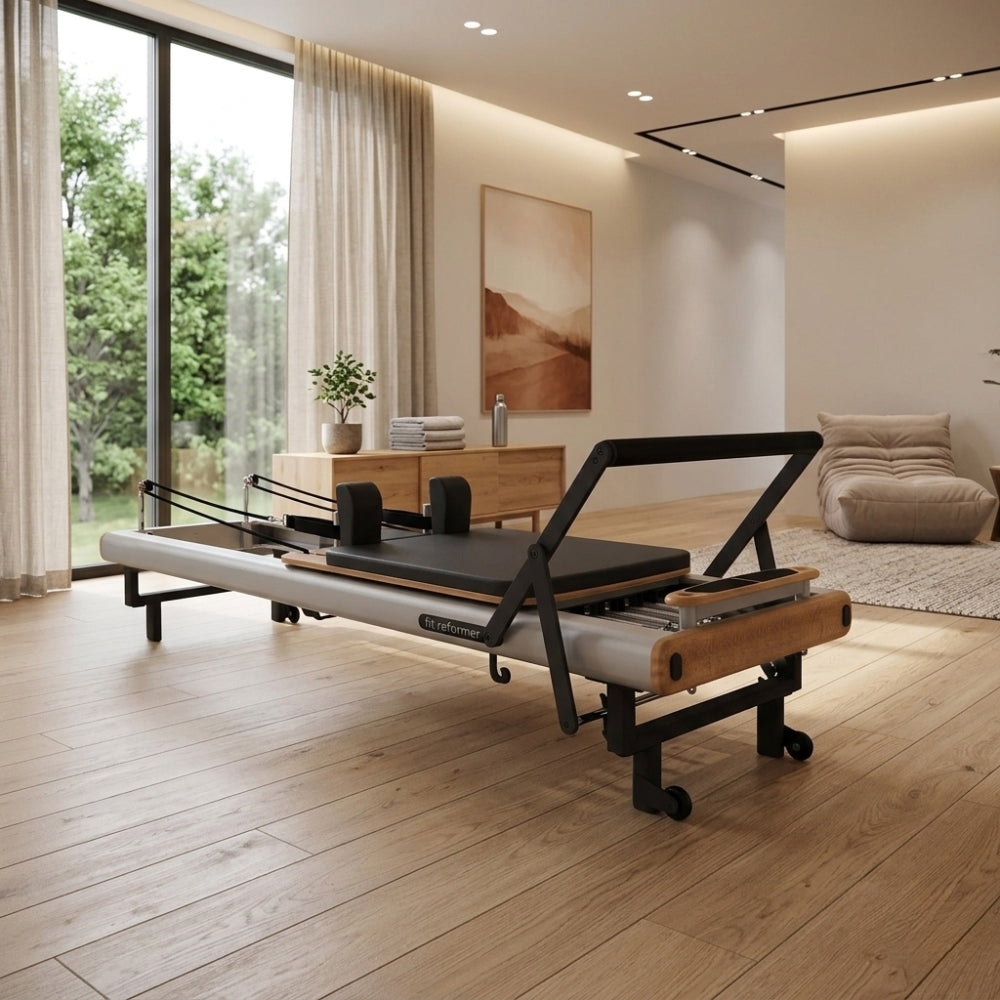 Portable Aluminum Pilates Reformer Machine for Studio Use Strengthen Core Muscles