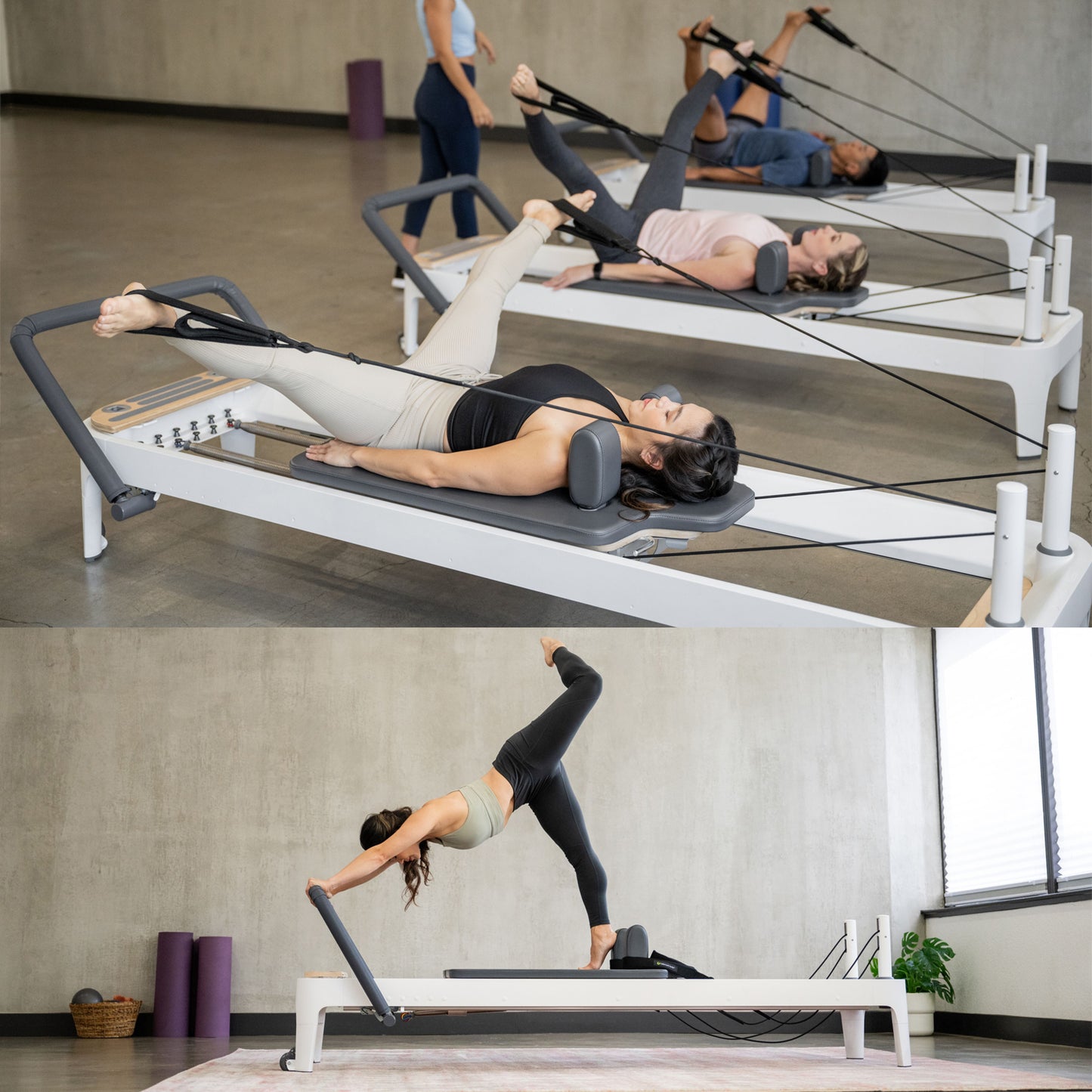 Pilates Reformer, Pilates Exercise Equipment, Workout Equipment for Home or Studio