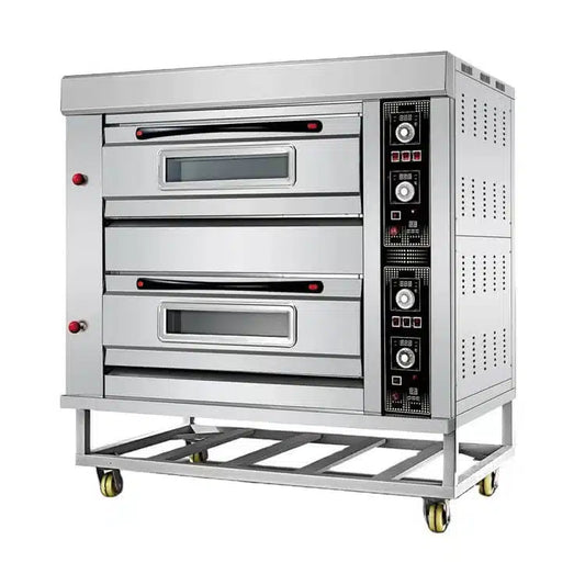 HGO-24 Gas Oven 2 Deck 4 Tray – 400×600mm Commercial Bakery Oven 20–300°C