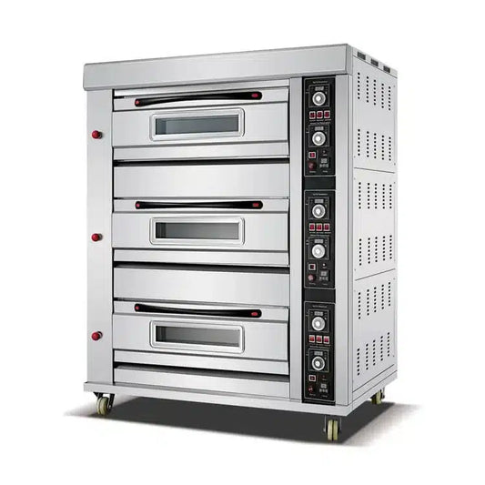 HGO-36 Gas Oven 3 Deck 6 Tray – 400×600mm Commercial Bakery Oven 20–300°C