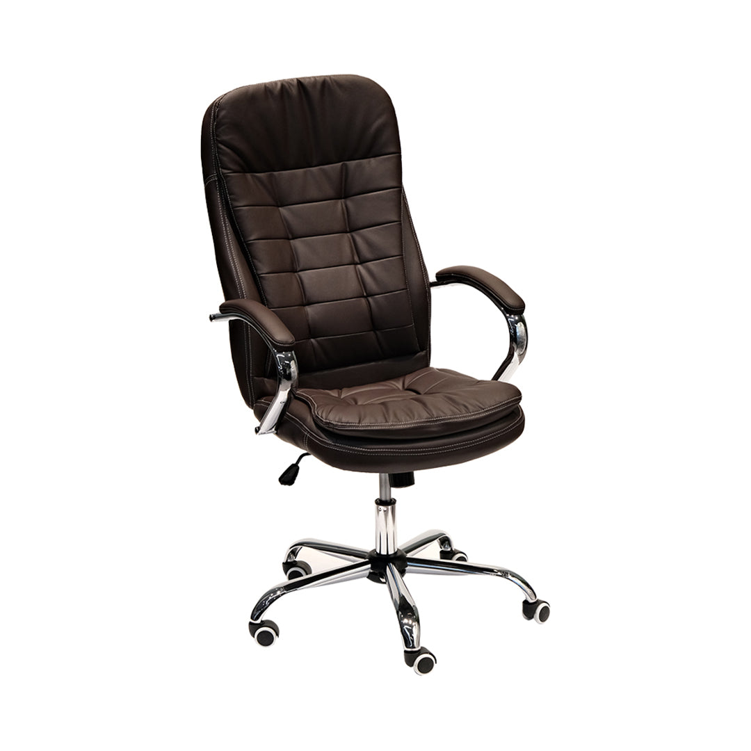 COOLBABY High Back PU Leather Ergonomic Office Chair with Adjustable Height and Tilt Mechanism - 1121-H - COOLBABY