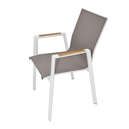 Aluminum Alloy Frame Polyester Back Dining Chair - COOLBABY