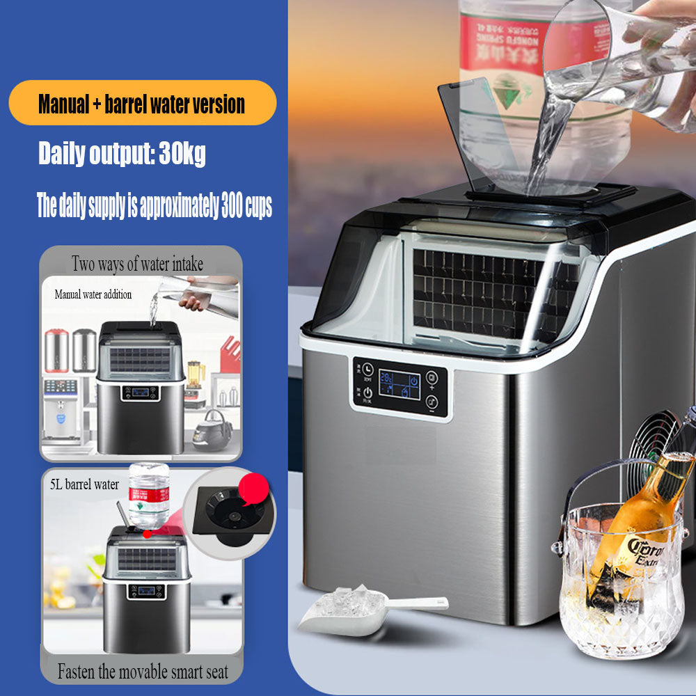 Countertop Stainless Steel Ice Maker (45 lbs/day)