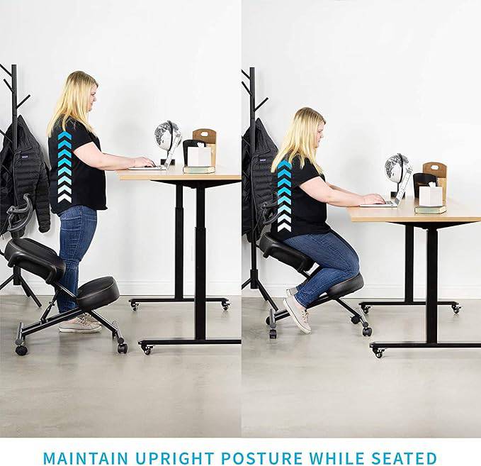 COOLBABY Ergonomically Designed Kneeling Chair With Backrest Support Is Suitable For Adjustable Computer Chairs In Homes And Offices - COOL BABY