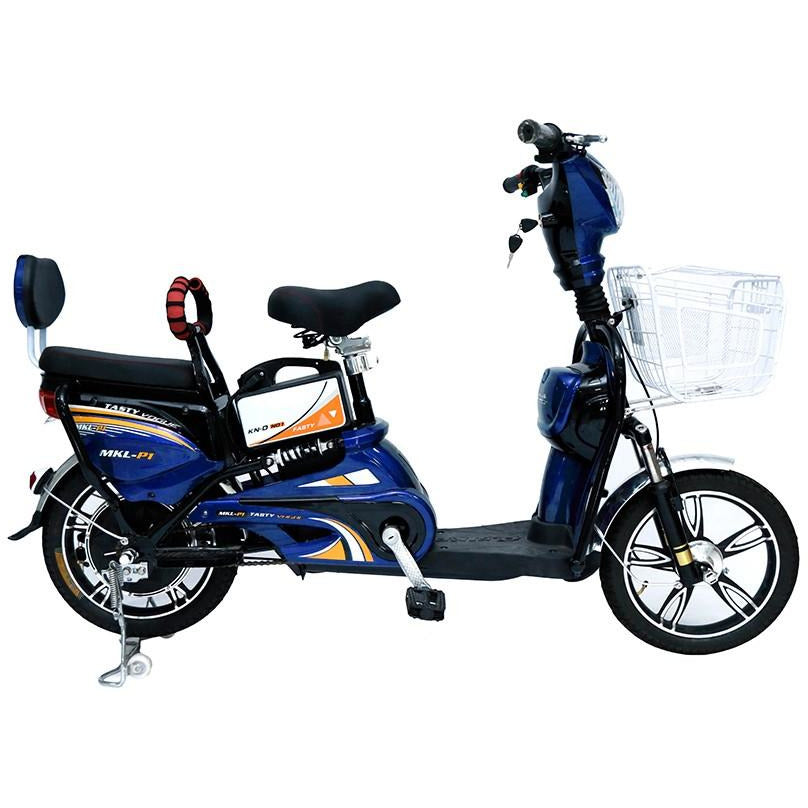 Megawheels Classic 48V Grocery Electric Scooter Bike with Pedal - 500W Motor - COOLBABY