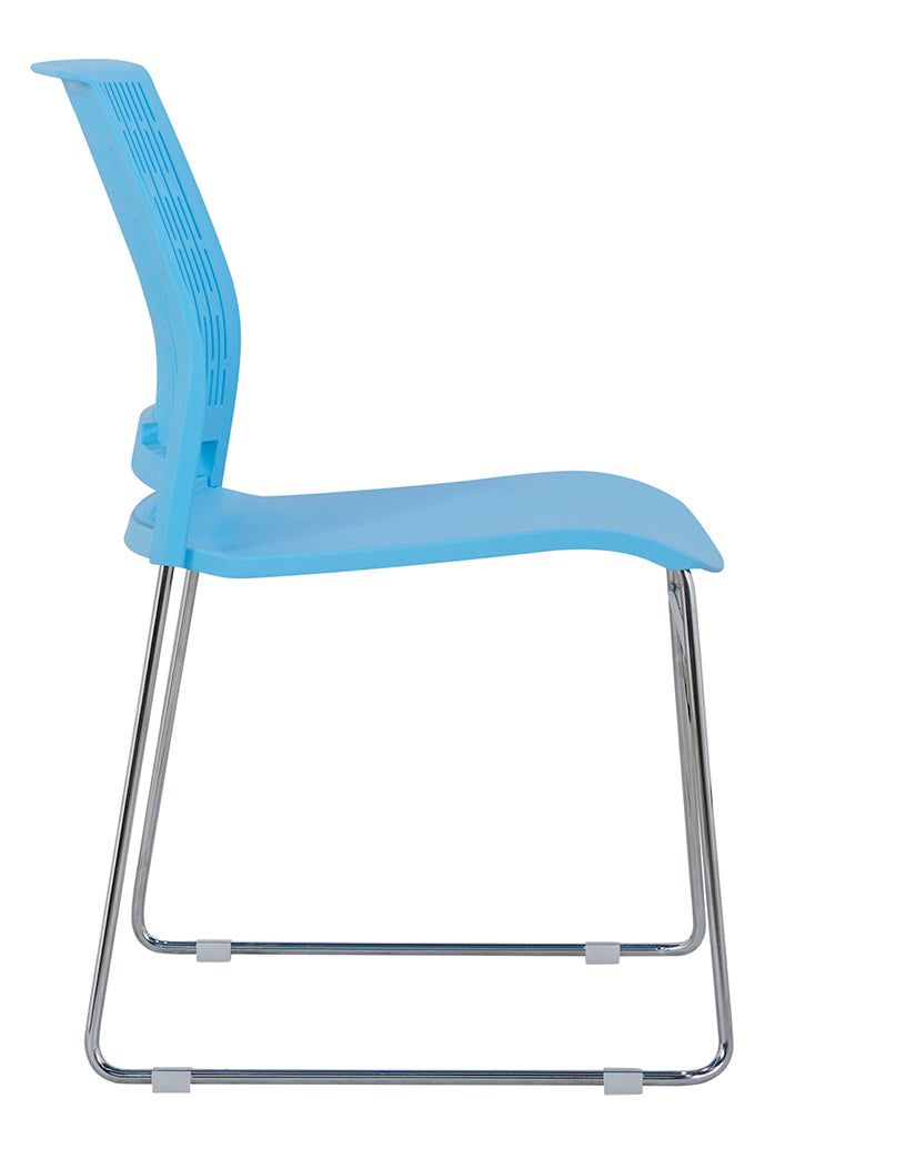 Plastic Chrome office visitor Chair for Training, Meeting, Reception