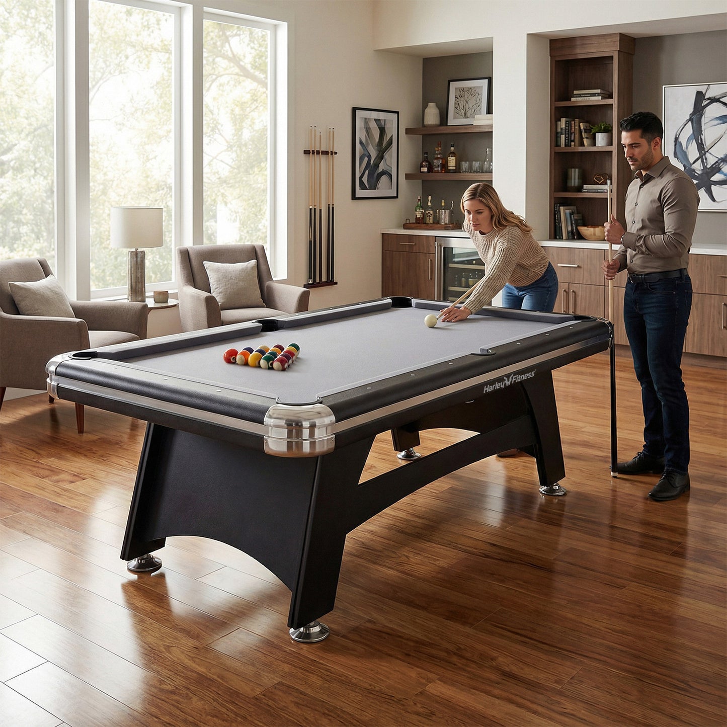 Harley Fitness 7FT Pool Table SZX-P45 | Home Billiards Table