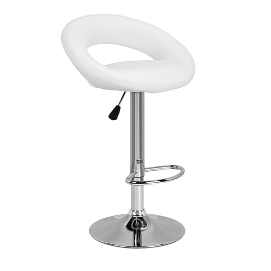 Bar Stool, Sleek Chrome Base For Kitchens, Home, Dining Areas - COOLBABY