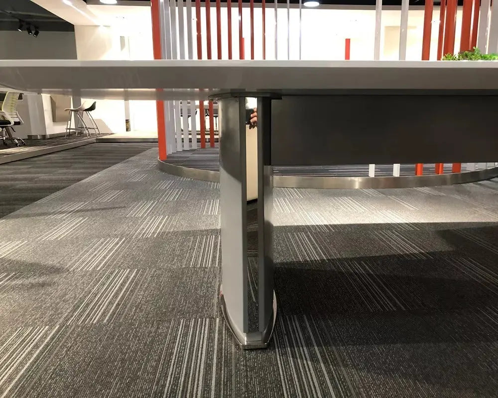 BG-9936 Glossy White Meeting Table 360 cm | Executive Conference Table with Power & USB Ports
