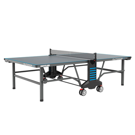 Outdoor 10 Table Tennis Table With 4 Large Wheels